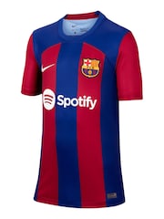 Nike Red/Blue Jr. FC Barcelona 23/24 Stadium Home Football Shirt - Image 2 of 5