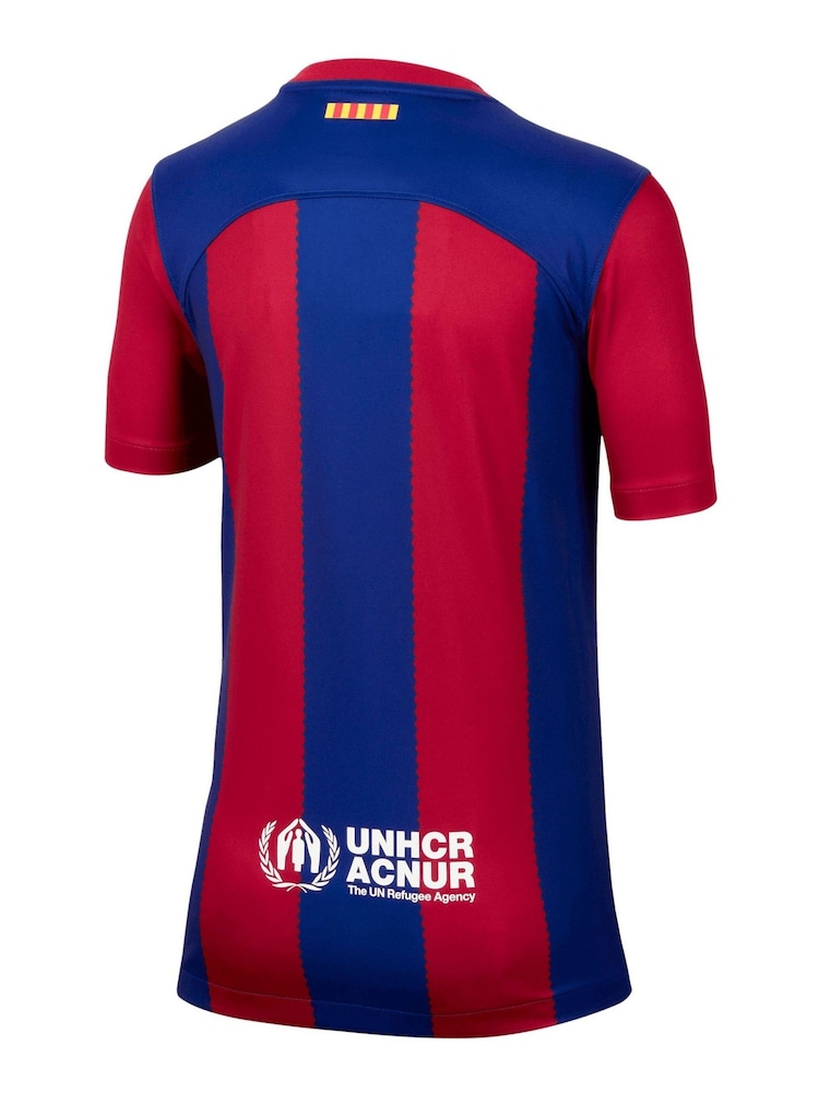 Nike Red/Blue Jr. FC Barcelona 23/24 Stadium Home Football Shirt - Image 3 of 5