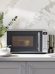 Polished Chrome Digital 800W 20L Microwave - Image 1 of 5