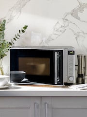 Polished Chrome Digital 800W 20L Microwave - Image 2 of 5