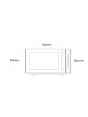 Polished Chrome Digital 800W 20L Microwave - Image 4 of 5