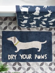 Blue Dog Bath Mat - Image 1 of 3