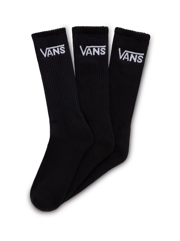 Vans Mens Classic Crew Socks 3 Pack - Image 1 of 2
