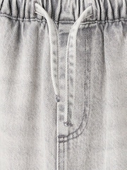 Mango Grey Wide Leg Draw String Waist Jeans - Image 3 of 4