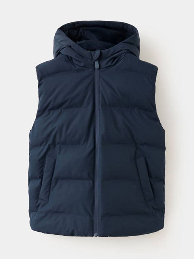 Mango Blue Hooded Gilet - Image 1 of 3