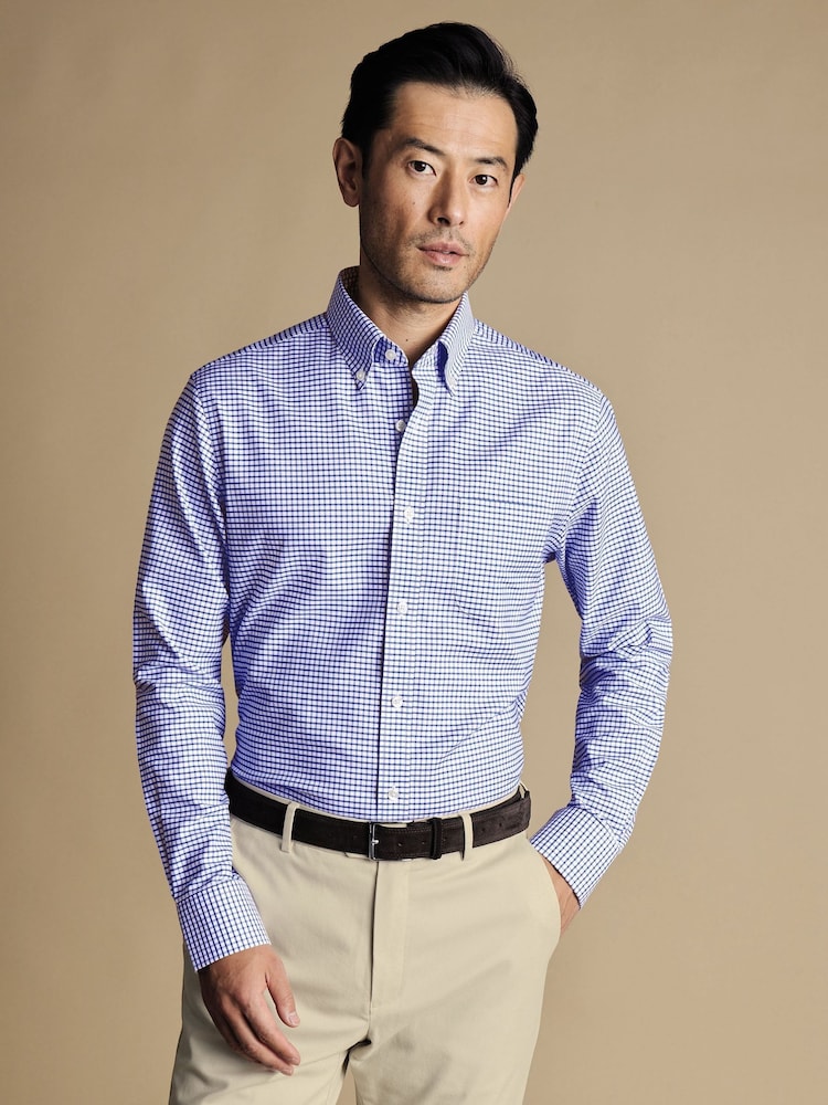 Roman Blue Cropped Stretch Tyrwhitt shirt - Image 1 of 7