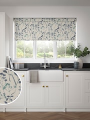 Blue Isla Floral Made to Measure Roller Blind - Image 1 of 6