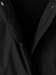 Mango Black Short Hooded Puffer Tina Coat - Image 5 of 6