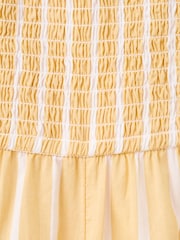 Mango Yellow Stripe Wide Leg Jumpsuit - Image 6 of 6
