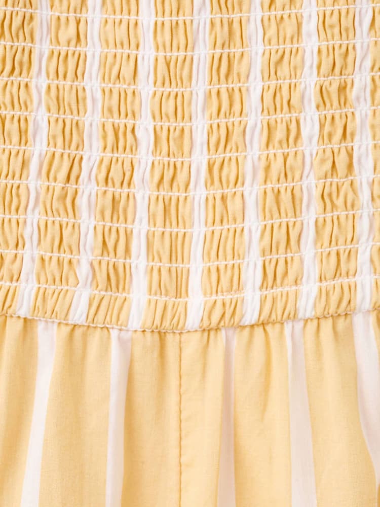 Mango Yellow Stripe Wide Leg Jumpsuit - Image 6 of 6