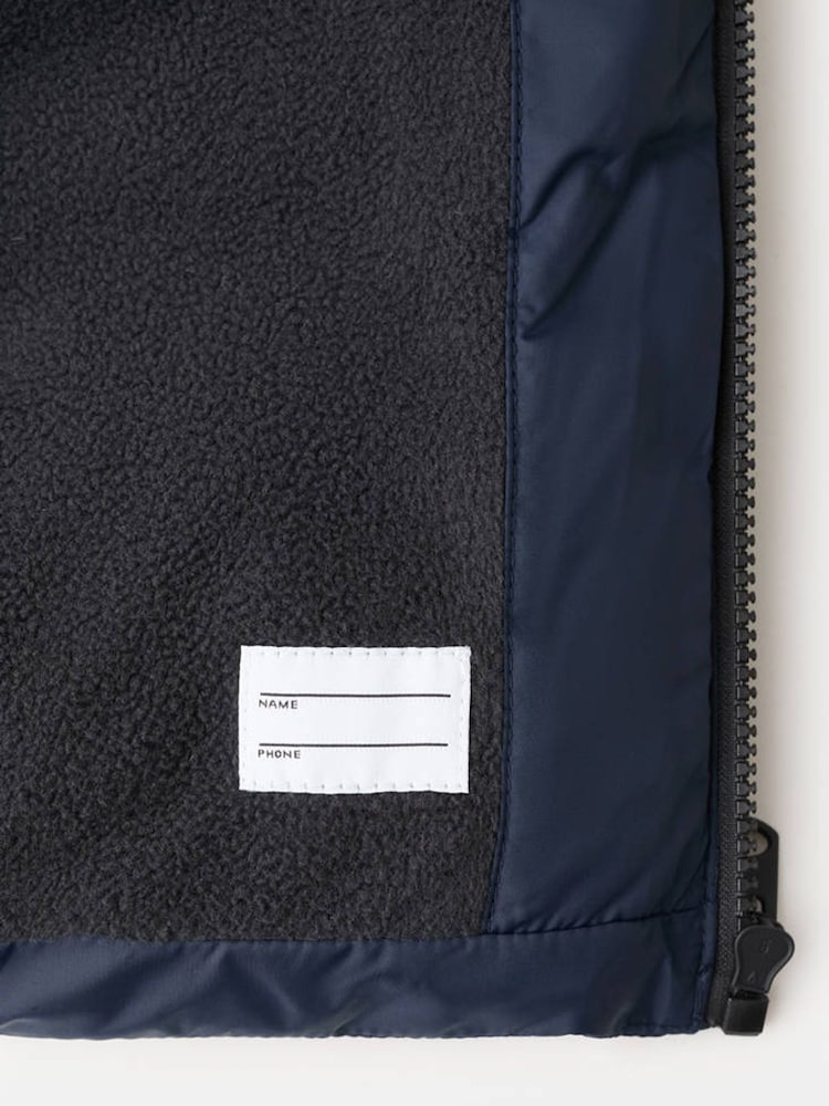 Mango Blue Hooded Puffer Amerlong Coat - Image 4 of 4 Mango Blue Hooded Puffer Amerlong Coat - Image 4 of 4