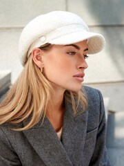 Ecru Baker Boy Hat - Image 1 of 5