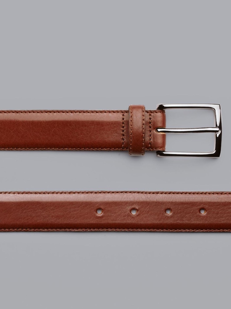 Charles Tyrwhitt Brown Leather Formal Belt - Image 2 of 2
