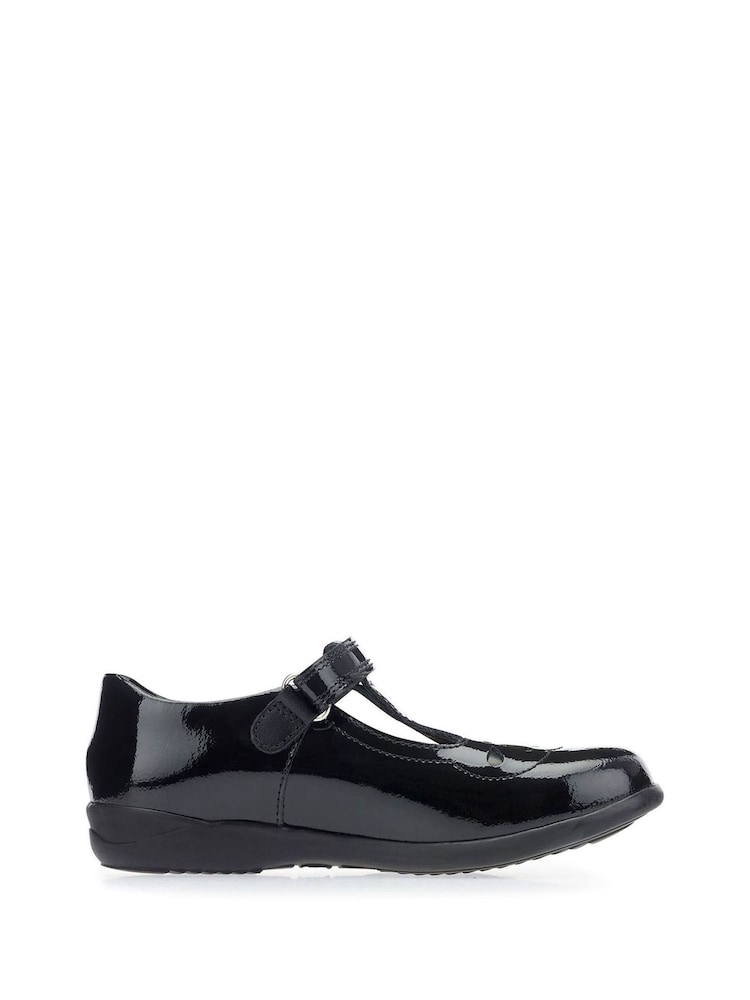Start-Rite Poppy Black Patent Leather T Bar School Shoes - Image 1 of 6
