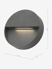 Dar Lighting Grey Ugo Outdoor LED Wall Light - Image 4 of 4