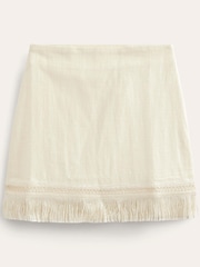 Boden Cream Fringe Detail Mini Skirt - Image 5 of 5