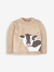 JoJo Maman Bébé Natural Cow Jumper - Image 1 of 2