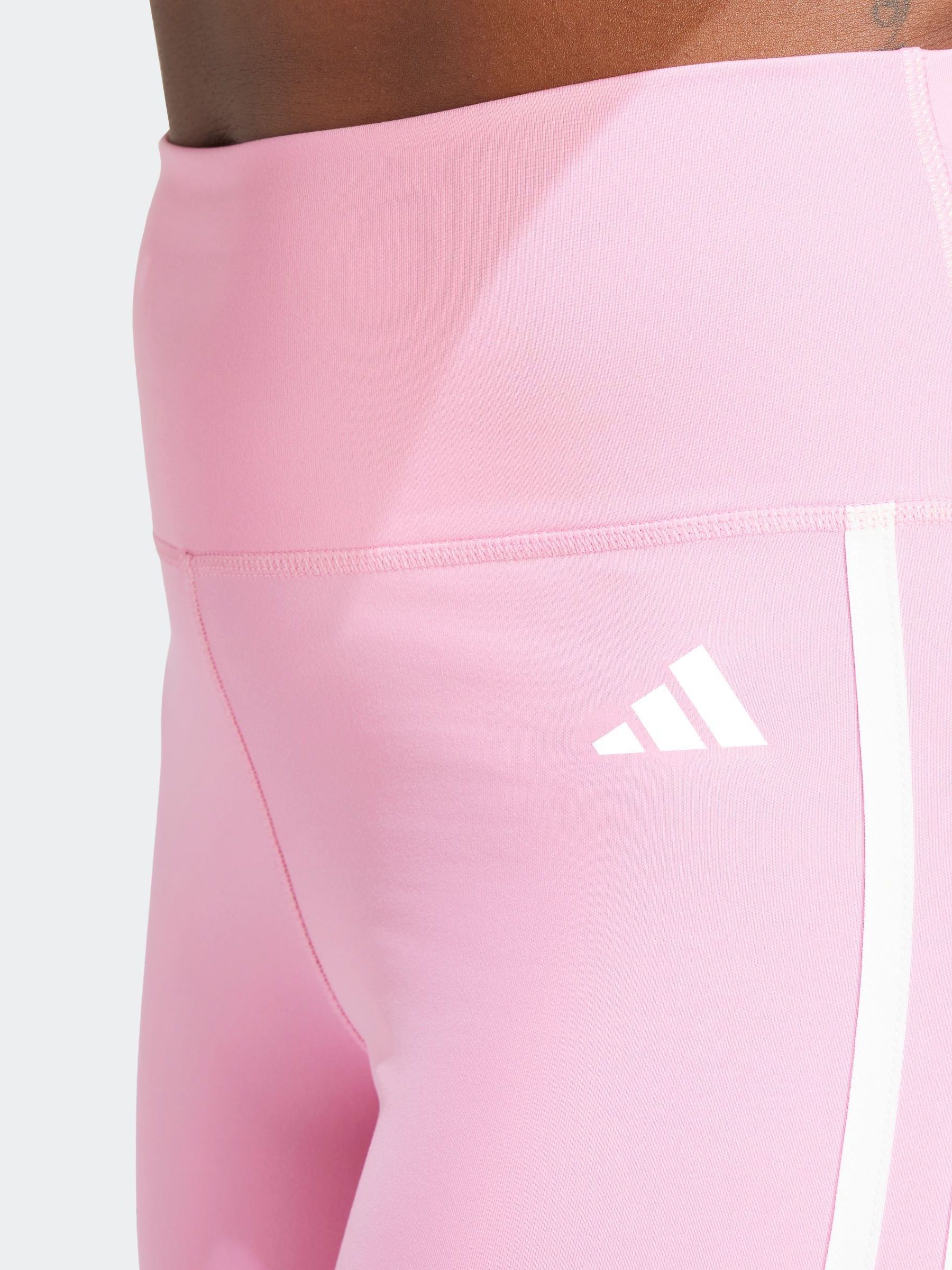 Adidas leggings with pink stripes shop