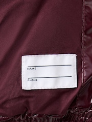 Mango Red High Shine Hooded Padded Coat - Image 3 of 4
