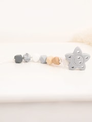 JoJo Maman Bébé Grey Silicone Soother Clip - Image 2 of 3