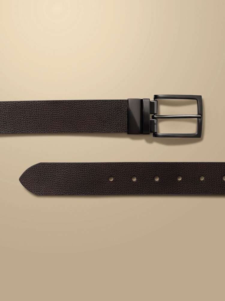 Charles Tyrwhitt Natural Leather Made in England Reversible Chinos Belt - Image 1 of 3 Charles Tyrwhitt Natural Leather Made in England Reversible Chinos Belt - Image 1 of 3
