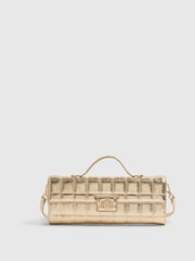 River Island Lila vernie matelassée sac pochette - Image 2 de 6