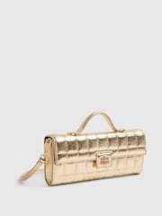 River Island Lila vernie matelassée sac pochette - Image 4 de 6