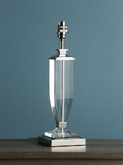 Laura Ashley Chrome Carson Crystal Table Medium Lamp Base - Image 1 of 2