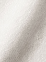 Charles Tyrwhitt White Slim Fit Plain Short Sleeve Pure 100% Linen Shirt - Image 4 of 4