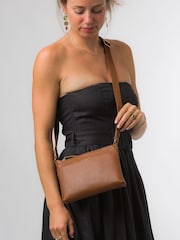 Pure Luxuries London Nessa Nappa Leather Cross-Body Bag - Image 1 of 3