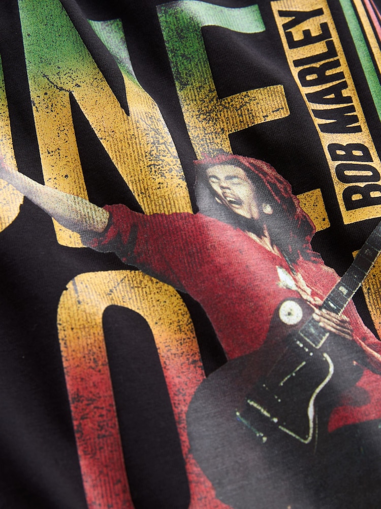 Multi 'One Love' Bob Marley License T-Shirt (3-16yrs) - Image 3 of 3