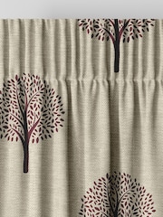 Emily Bond Mulberry Burgundy Yew Tree Made to Measure Curtains - Image 6 of 9