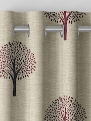 Emily Bond Mulberry Burgundy Yew Tree Made to Measure Curtains - Image 7 of 9