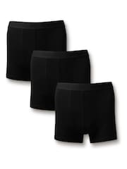 Charles Tyrwhitt Black Cotton Stretch Jersey Trunks 3 Pack - Image 1 of 3