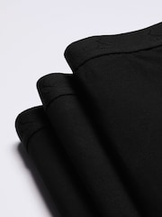 Charles Tyrwhitt Black Cotton Stretch Jersey Trunks 3 Pack - Image 3 of 3
