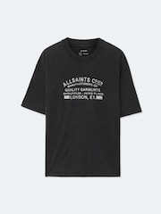 AllSaints Black Abode Short Sleeve Crew Neck T-Shirt - Image 8 of 8