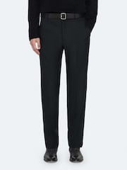 AllSaints Black York Trousers - Image 1 of 8
