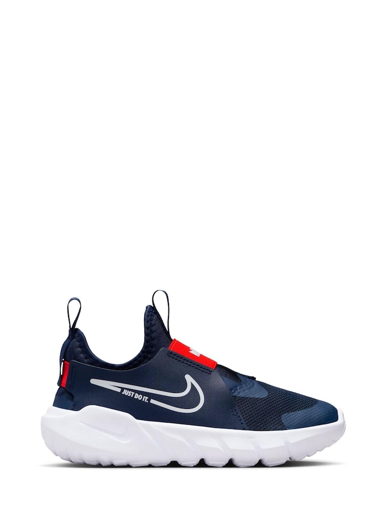 Nike Navy Flex Runner 2 Junior Trainers - Image 1 of 10