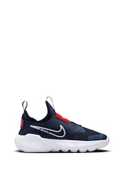 Nike Navy Flex Runner 2 Junior Trainers - Image 3 of 10