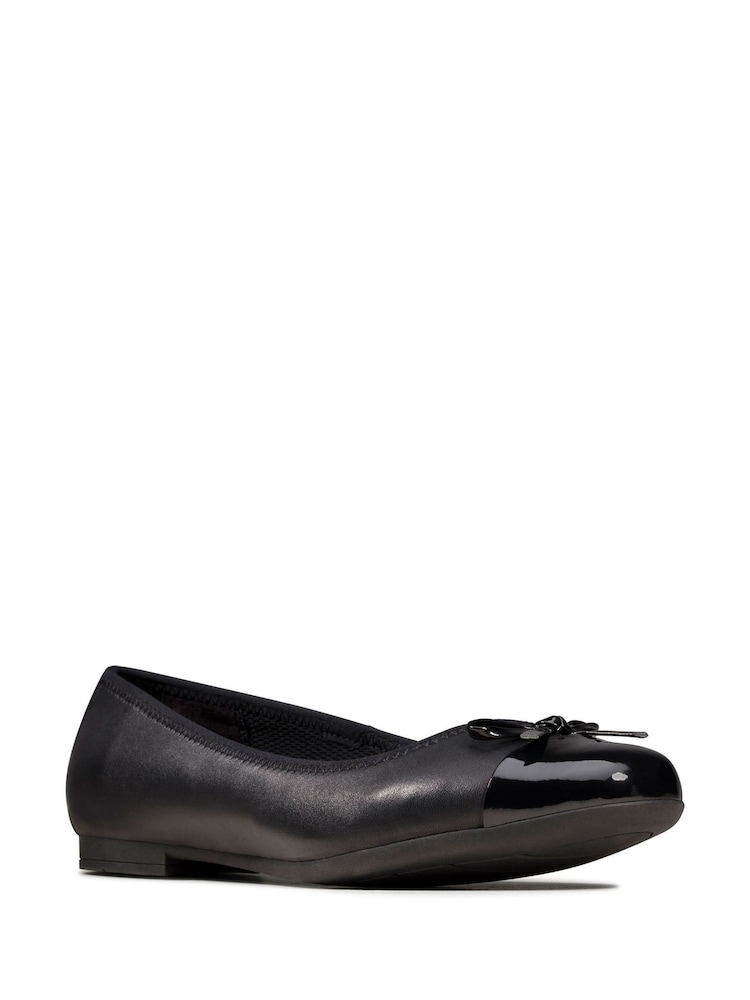 Chaussures pour jeunes Clarks Scala Bloom en cuir multicolore - Image 3 of 7