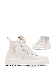 حذاء رياضة بِعروات ونعل سميك للصغار من Converse - Image 7 of 10