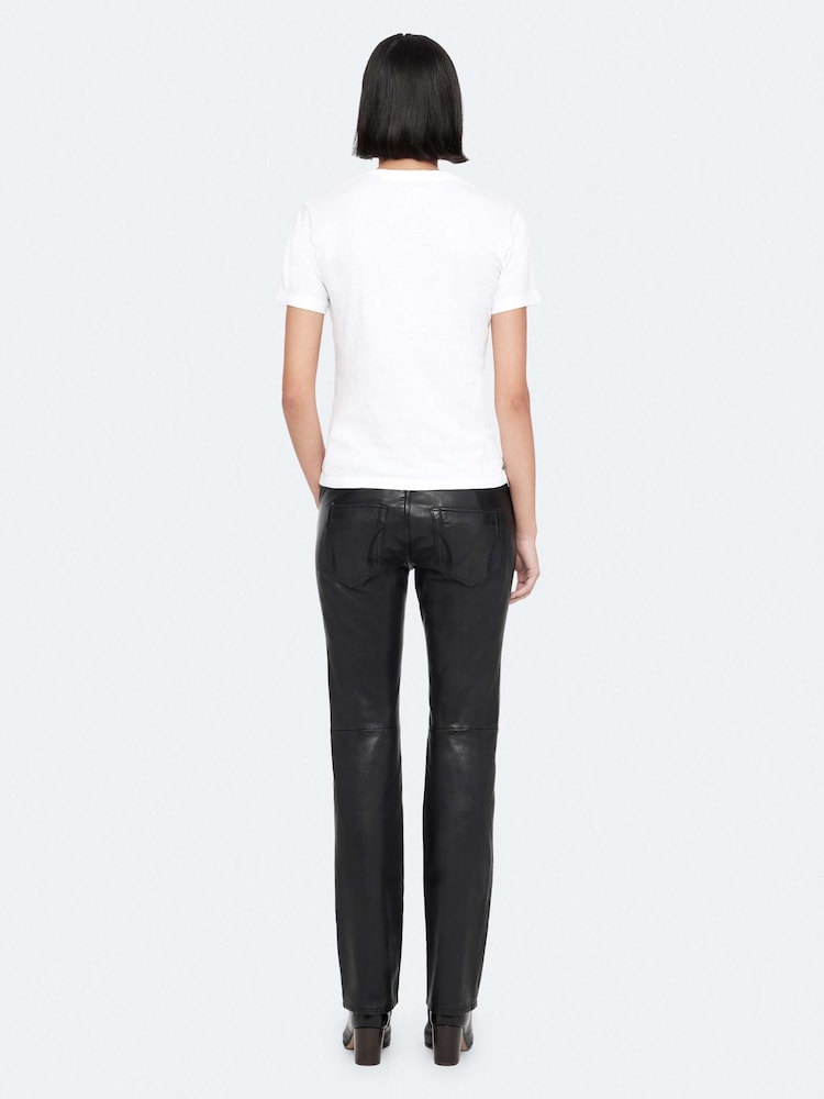 AllSaints Black Riella Trousers - Image 2 of 8