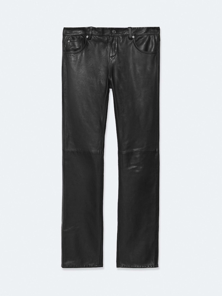 AllSaints Black Riella Trousers - Image 8 of 8