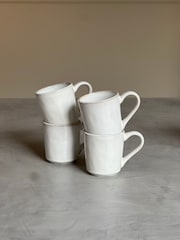 Dutch Rose Set of 4 White Small Mugs - Image 1 of 4