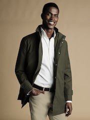 Charles Tyrwhitt Green 3-in-1 Rain with Detachable Gilet - Image 4 of 7