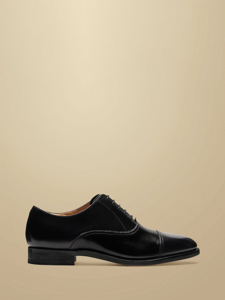 Charles Tyrwhitt Black Leather Oxford Shoes - Image 1 of 3