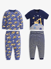 JoJo Maman Bébé 2-Pack Digger Jersey Pyjamas - Image 1 of 12