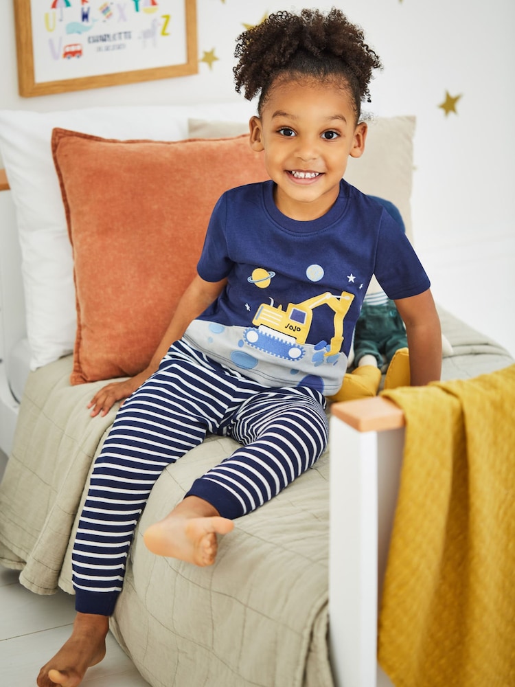 JoJo Maman Bébé 2-Pack Digger Jersey Pyjamas - Image 12 of 12