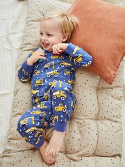 JoJo Maman Bébé 2-Pack Digger Jersey Pyjamas - Image 9 of 12