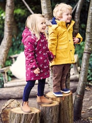 JoJo Maman Bébé Berry Pink Bird Pretty Parka - Image 2 of 6